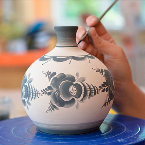 «Гжельская роспись. Комбинация двух цветов - особый вид искусства»